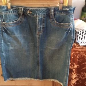 Blue jeans skirt